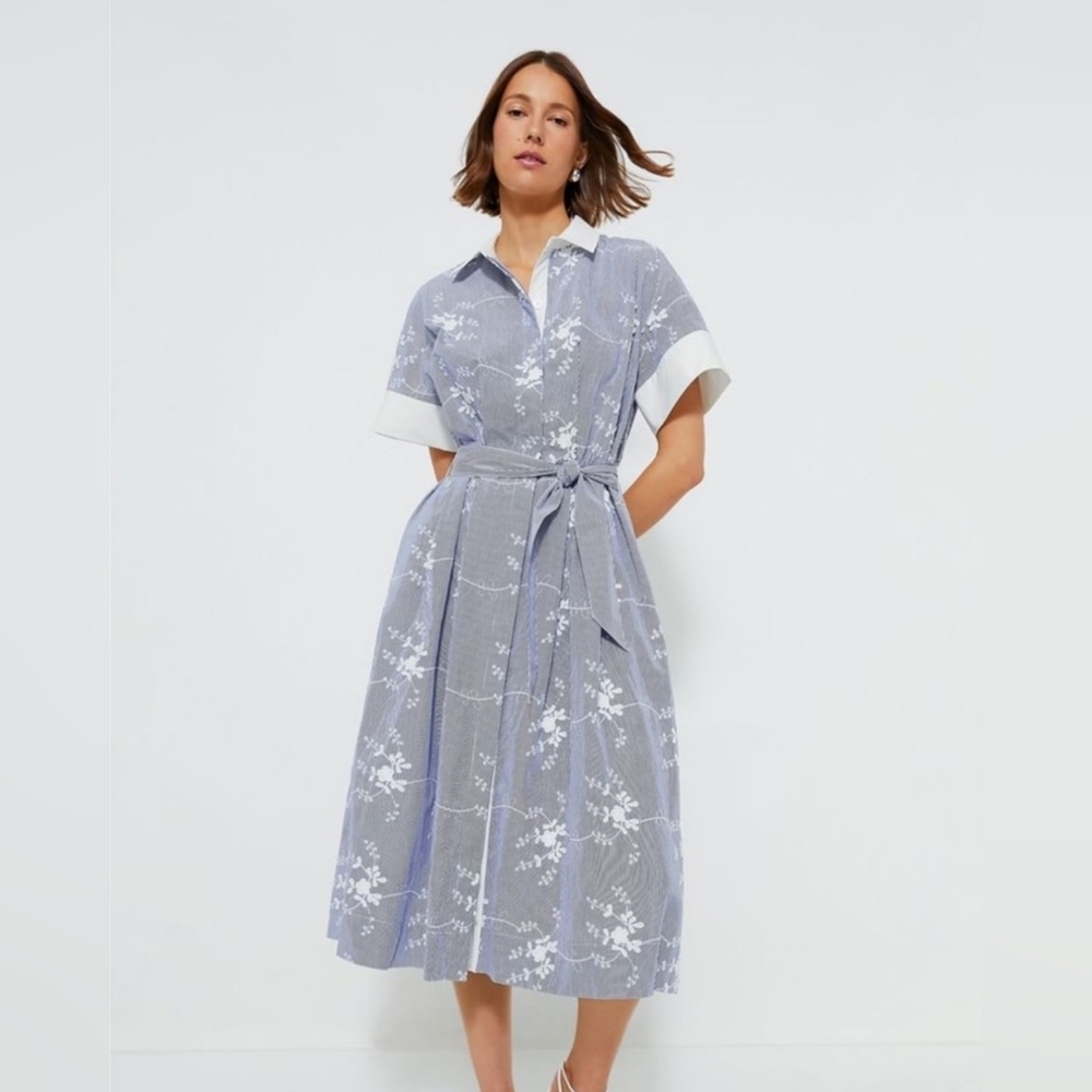 Tuckernuck Blue and White Floral Kate Dress NWT L